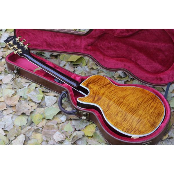 2017 supreme custom LP Electric Guitar double Tiger Flame Maple top golden hardware EMS free shipping