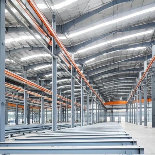 Fabricación de estructuras de acero prefabricadas, diseño industrial, almacén, comercial