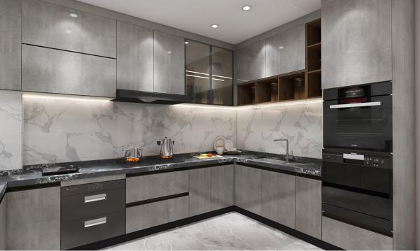 Custom Kitchen Cabinet Modern Kitchen Cabinet Furniture Set Steel Kitchen Cabinets