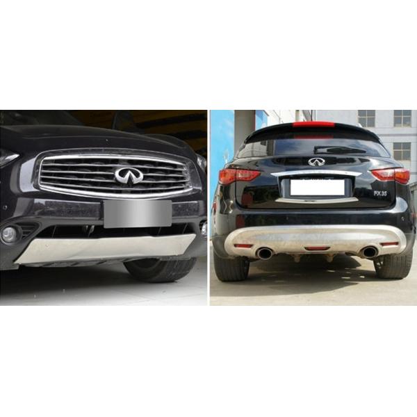 Protecteur de pare-chocs en acier inoxydable, plaque de protection avant pour INFINITI FX35 / QX70 2009 - 2014