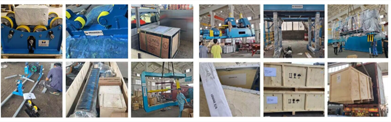 60T Heavy Duty Self-Aligning Welding Turning Rolls with Variable Frequency Drive for Pressure Vessels