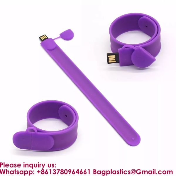 Promotional Products Portable Colorful Silicone Wristband USB Flash Drive 2gb 4gb 8gb 16gb Slap USB 32gb 64gb 128gb Memory Stick Bracelet Flash Drive