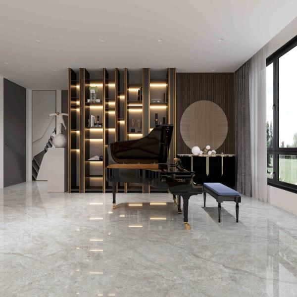 900x1800mm Polished Glazed Porcelain Tiles with Modern Stone Imitation Texture