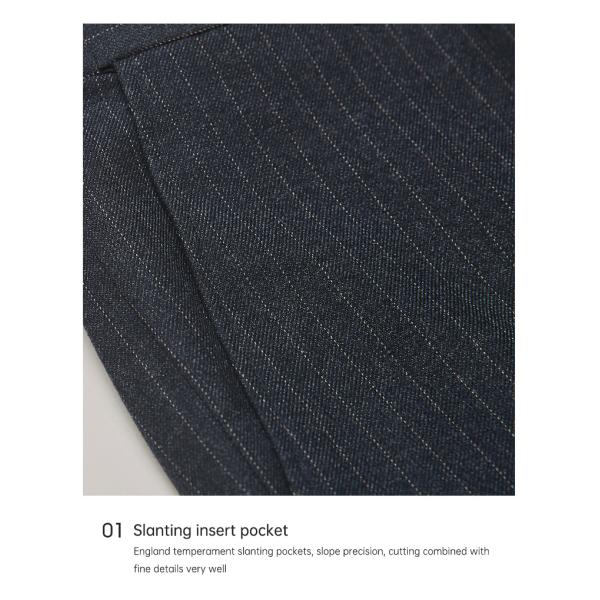 Woolen Cloth Fabric Handmade Lapel Business Suit Single Breasted Men's Suit 3 Pieces