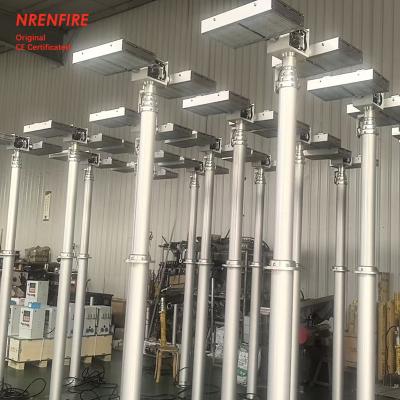 6m pneumatic telescoping move light mast tower for fire truck-pan tilt unit-remote control
