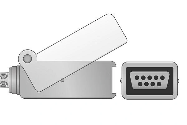 Переходник Spacelabs SpO2 привязывает 700-0030-00 10Pin для терпеливого монитора
