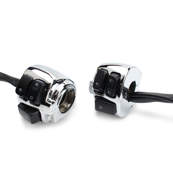 Universal Motorcycle Spare Parts Horn Headlight Start 25mm Handle Switch for XL883 XL1200 Dyna Softail FL V-Rod