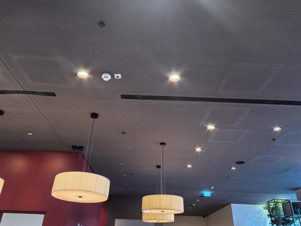 16/16/6mm Ceiling Formica Laminate Perforated Acoustic Panel Timber Soundproof Board