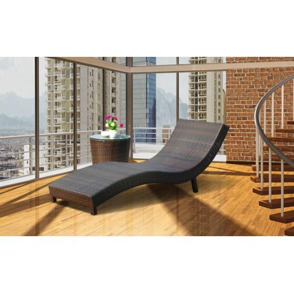 Leisure Aluminium PE Rattan Chaise Lounge chairs Outdoor Garden patio beach chair