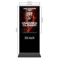 Quioscos de la pantalla táctil del servicio del uno mismo de Windows I3 49 pulgadas que hacen publicidad de Media Player