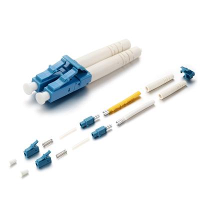 Conector frente e verso 2,0 da fibra ótica da manutenção programada Lc do LC UPC/3.0mm com grampo