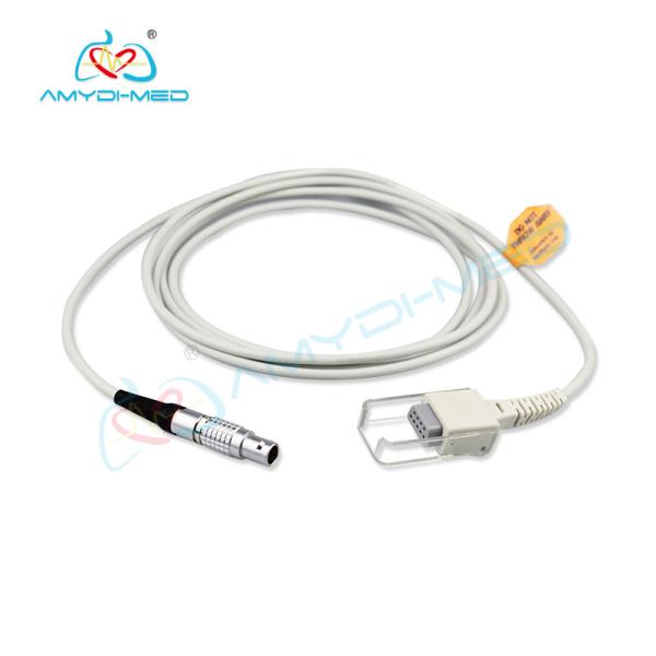 Reusable Spo2 Adapter Cable 7 Pin For Patient Monitor 1 Year Warranty