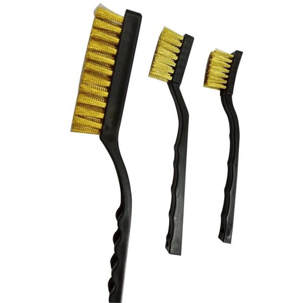 Teeth Shape ESD Safe Brush Conductive Plastic Handle With Synthetics Fibers