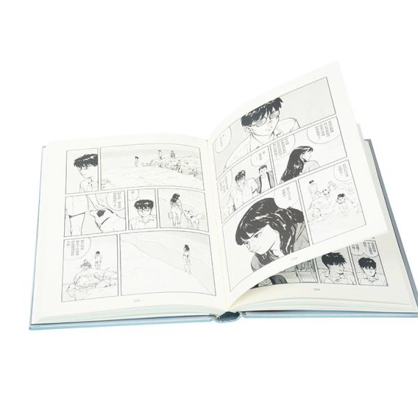 Silver Pantone Color Hardcover Book Printing , 175mmx229mm Spine Cover Book