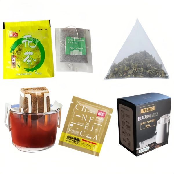 Automatic Triangle Tea Bag Packing Machine High Efficiency Tea Packaging Equipment 3kw
