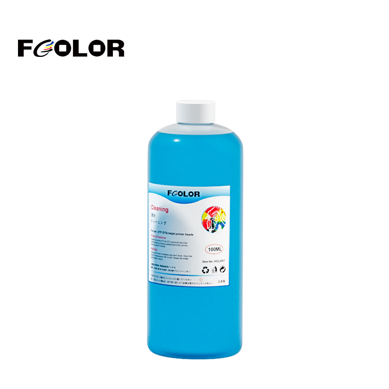 DTF Printer Strong Cleaning Solution for Epson Printhead White Ink & Pigment Ink Cleaning US Stock