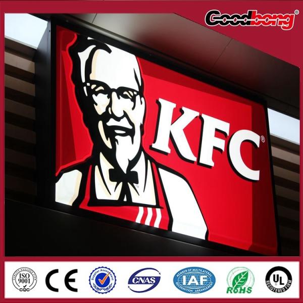 outdoor indoor 3d led  vacuum forming acrylic  lighting advertising light box