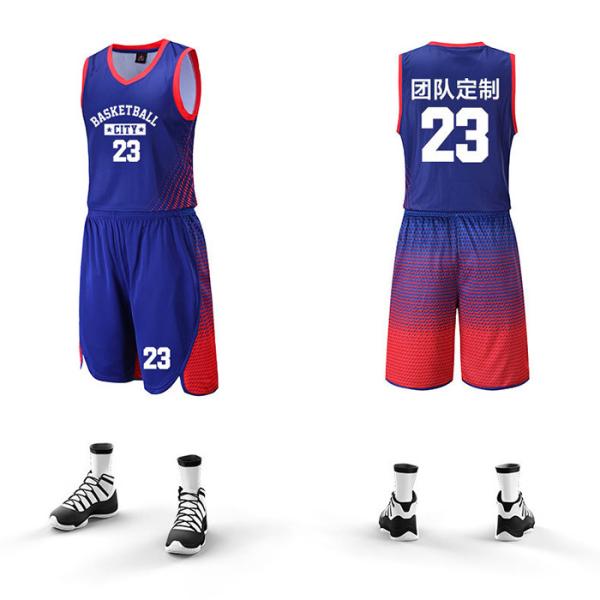 Competition Clothing Jersey Polyester Sportswear Quick Dry Men Basketball Sets