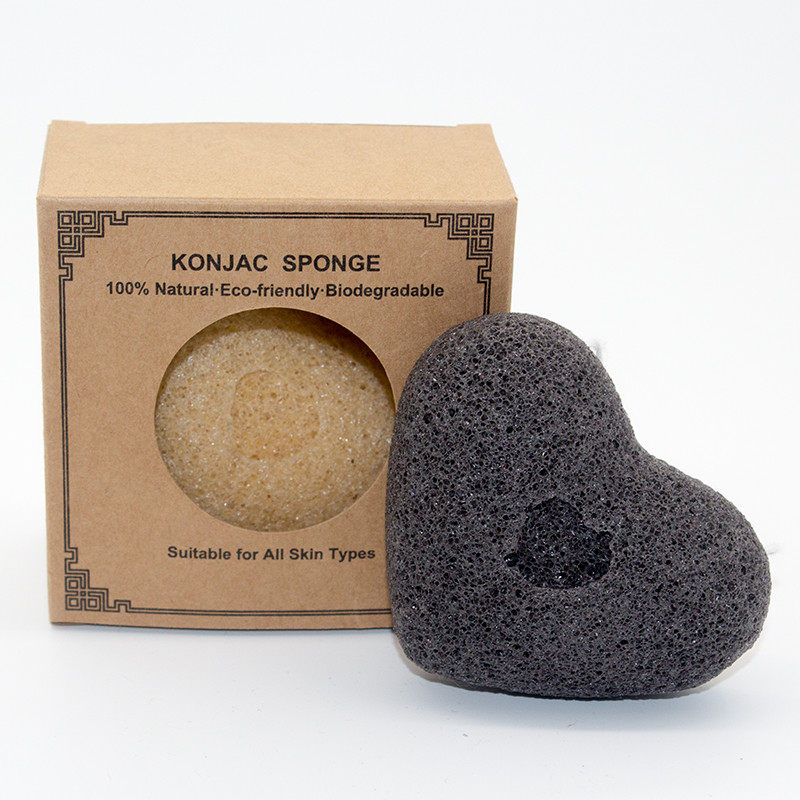 Подгонянная губка бамбукового угля Konjac