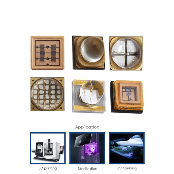 280nm Wavelength 0.5W Power UVB LED Chip with 10000 Working Hours for Medical Treatment and Plant Growth