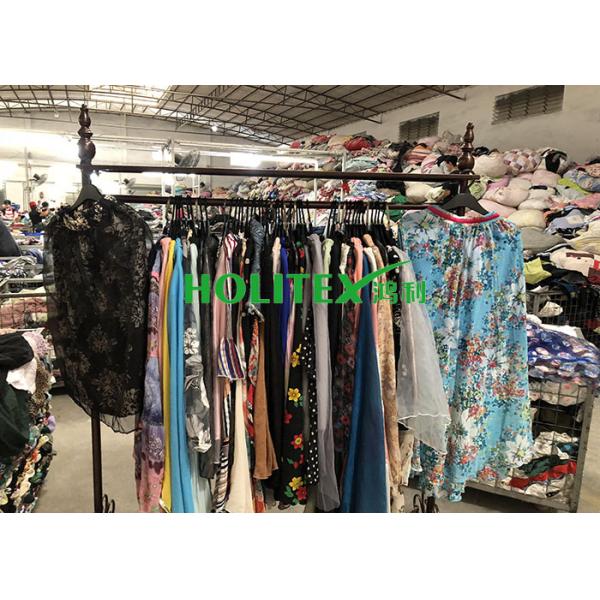 Popular Second Hand Ladies Clothes / Used Ladies Silk Skirts For Southeast Asia