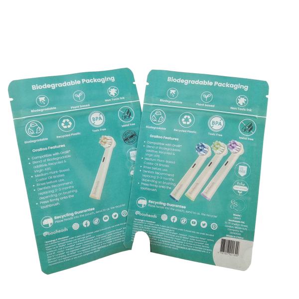 Biodegradable Bag For Body Lotion Bath Salt Shower Gel Food Packaging Bags Zip Lock Stand Up Pouch