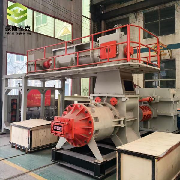 Brick Factory Machine Double Stage Vacuum Extruder Make The Raw Materials Into Mud Strips Supporting Brick Manufacturing Lines