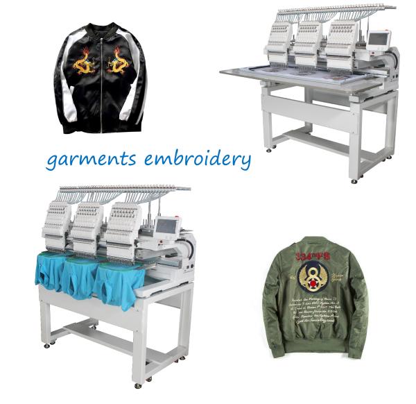 3 Head 10 Needle Embroidery Machine Flat Embroidery Monogram Sewing Machine