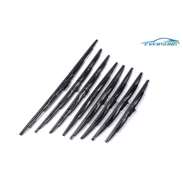 Soft Bone Iron Frame Rubber Windshield Wiper Blades 17 Inch 0.8 0.9mm Thick