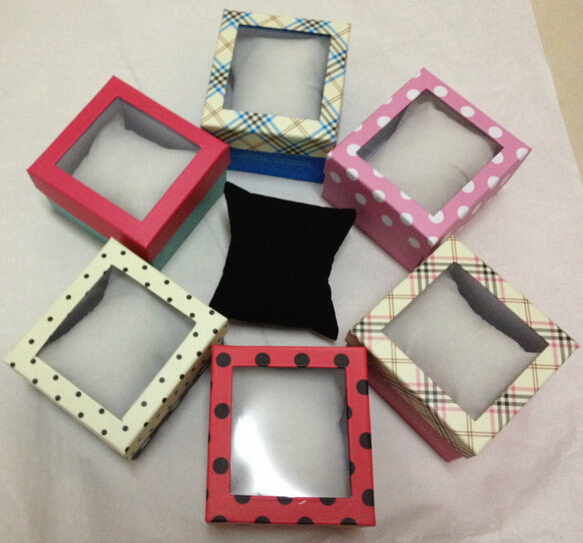 9*8.5*5 cm transparent window watch box color box
