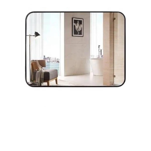 Clear Gold Mirror Bath Mirror Full Length Aluminum Alloy Standing Decorative Wall Mirror