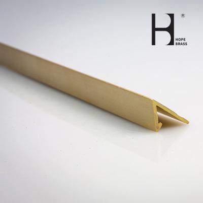 Shinning 6m Length L Shaped Metal Profile C38500 L Tile Edge Trim