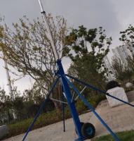 15 antena do alumínio 6063 do medidor que encurta o guincho do mastro acima do mastro portátil do mastro