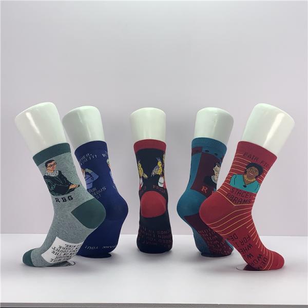 39-42 Fashionable Cotton Socks Designer Woman Long Thermal Women Socks Print Pattern