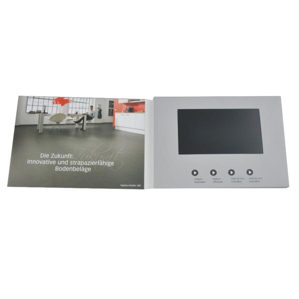 Promotional Advertising Video Brochure Card , LCD Greeting Card