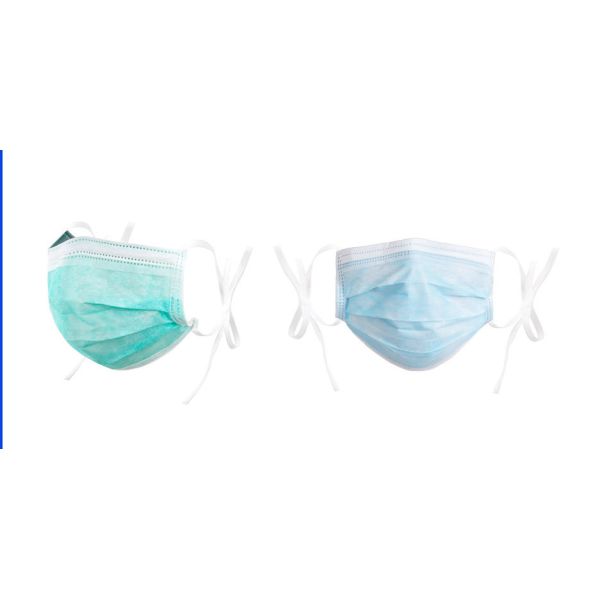 3-ply Non-woven Tie-on Surgical Face Mask EN14683 Type IIR & ASTM F2100 Compliant with Customizable Size