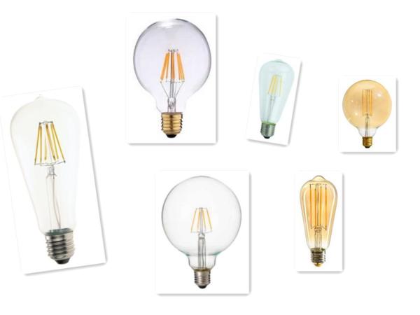 LED Filament 8w ST64 800 Lumen Retro Saving Energy E14 / E27 indoor lighting living room bedroom chandelier crystal lamp