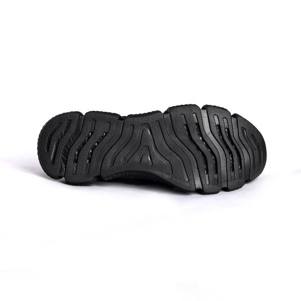 Chaussures de sécurité pour orteils en acier Traîneurs de travail occasionnel avec orteils en acier antidérapant à la mouche Tricot chaussures de sécurité de protection résistantes aux ponctions