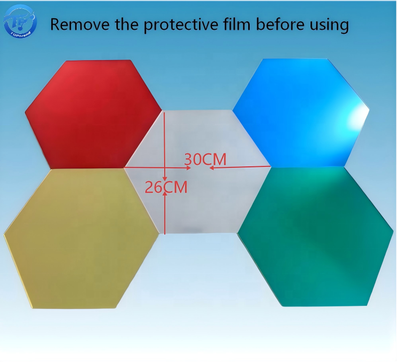 Hexagon LED Wall Light Panels | Color Changing Modular LED Lights | Decorative Hexagonal Lighting for Gaming Setup & Home Decor