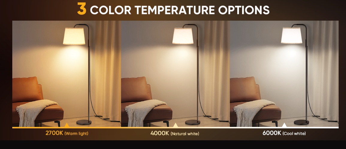 Touch Control Light Therapy Floor Dimmable Standing Sad Lamp 10000 Lux