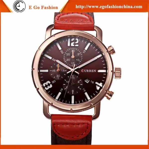 Guangzhou E Go Fashion Co., Ltd Effie Watch Stainless Steel CURREN Leather Watch Wholesale