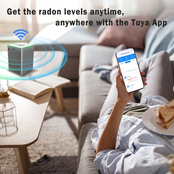 Continuous Radon Monitor: Protect Your Family from Lung Cancer Risks with High-Precision Sensors