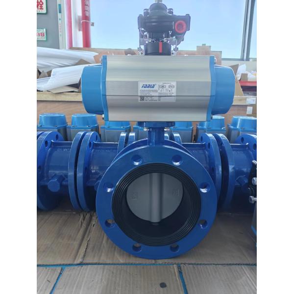 Pneumatic Carbon Steel Flanged Butterfly Valve Low Maintenance For Pulp And Paper Mills
