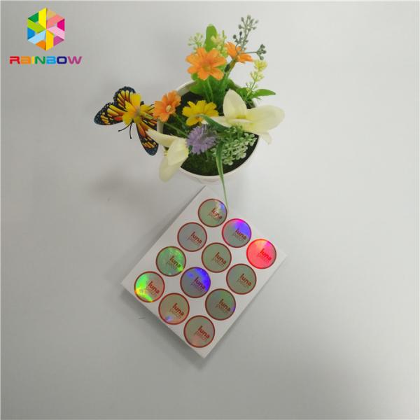 注文の印刷の収縮の覆いは防水ホログラムの付着力のステッカーのラベルにスリーブを付けます