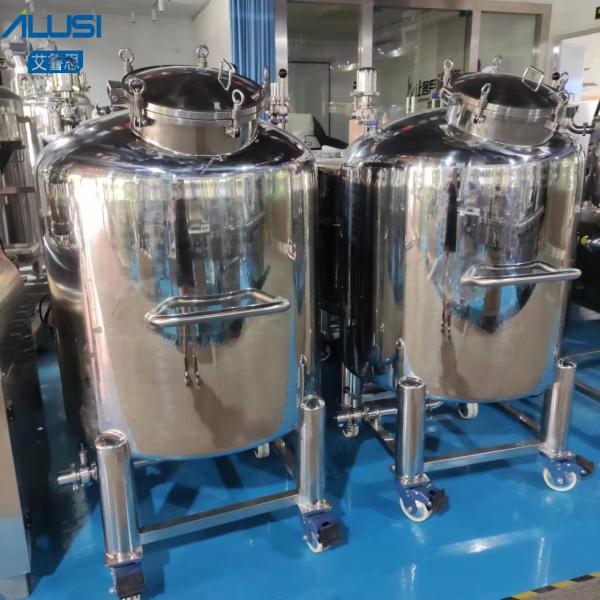 Água líquida sanitária de aço inoxidável feita sob encomenda do tanque de armazenamento do produto comestível 316L que armazena a embarcação