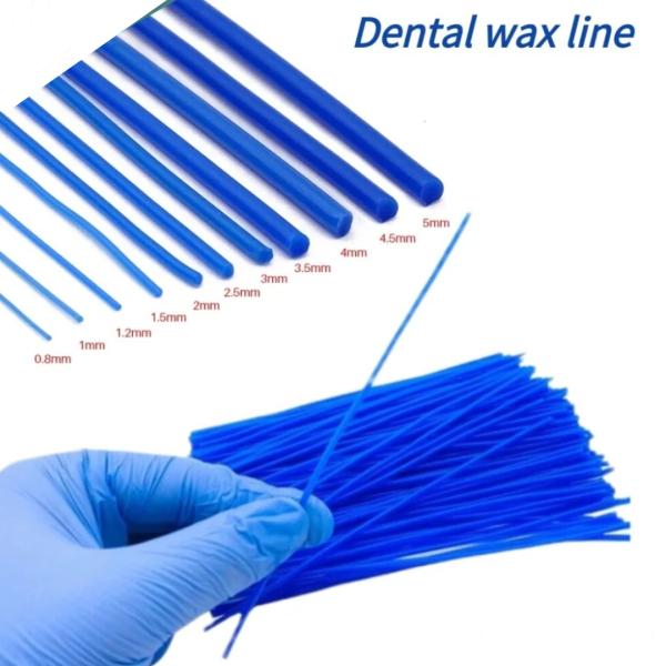 Dental Casting Wax Line Sprue Stick Blue Wax Line Stick Dental Clinic Wax Bar Supply