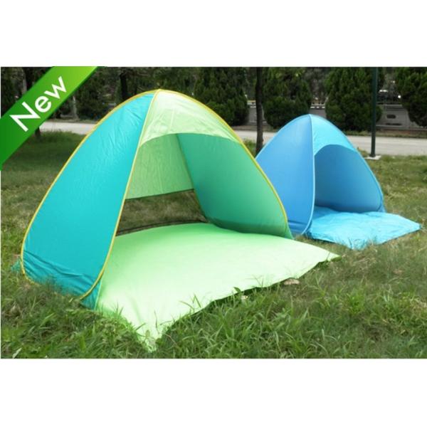 190T Festival Camping Tent Silver Coated Polyester Sunproof Pop Up Canopy 165X200X130cm