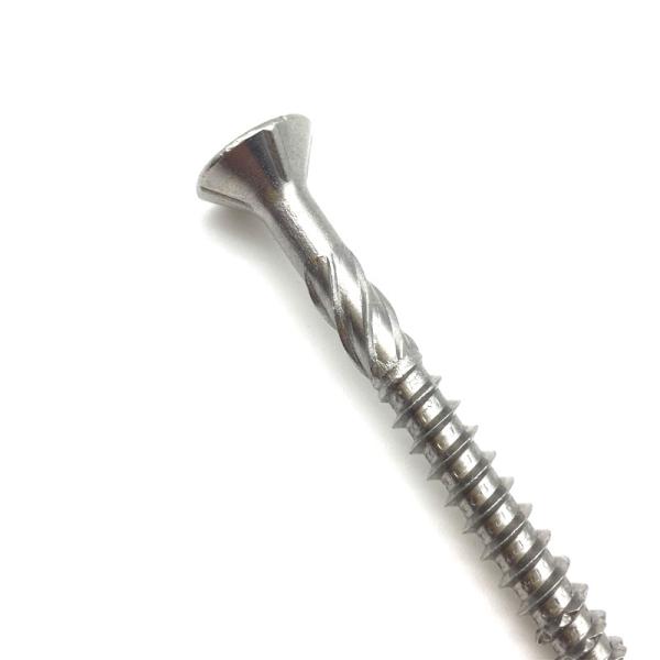 Torx / Star Drive Knurled Shoulder Stainless Steel 304 CSK Head Chipboard Screws Decking