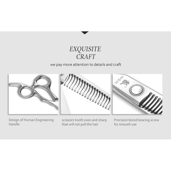 Japanese Steel Hair Thinning Scissors , Stable High End Japanese Cobalt Shears
