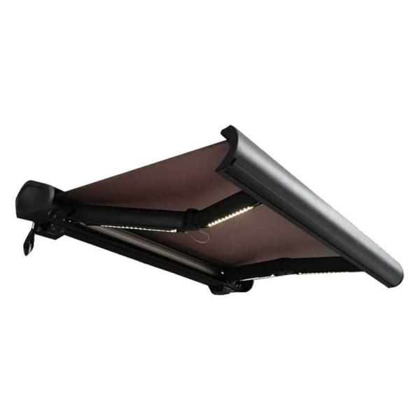 UV Protection Outdoor Sunshade Awning 10x10 Feet Sun Shade Canopy Retractable